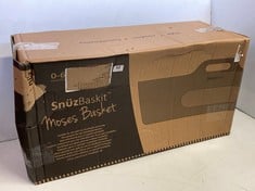 SNUZ SNUZBASKIT MOSES BASKET IN GREY-RRP £100