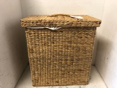 JOHN LEWIS DOUBLE LAUNDRY BASKET - NATURAL