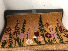 PRINTED DOORMAT - MEDIUM TO INCLUDE LARGE WOVEN NATURAL DOORMAT