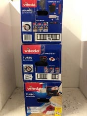 3 X VILEDA 2-IN-1 ULTRAMAX / TURBO COMPLETE CLEANING SETS