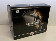 NESPRESSO CREATISTA PRO AUTOMATIC POD COFFEE MACHINE IN THE COLOUR BLACK-RRP £650