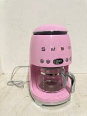 SMEG COFFEE MAKER IN PINK DCF02PKEU-RRP £202