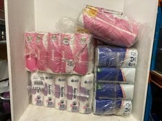 QTY OF ASSORTED TOILET ROLLS/HOUSEHOLD TOWELS TO INCLUDE ANDREX FAMILY PACK 24 ROLLS