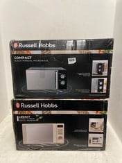 RUSSELL HOBBS 20L CREAM MICROWAVE - MODEL NO.: RHM2064C TO INCLUDE RUSSELL HOBBS MICROWAVE - MODEL NO.: RHMM719B