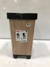 4 X ASSORTED BINS TO INCLUDE CURVER 40L DECO BIN