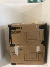 2 X TOSHIBA MICROWAVE OVENS - MODEL NO.: ML-EM23P(SS)