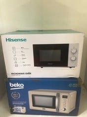 HISENSE MICROWAVE OVEN - MODEL NO.: H20MOWP1UK TO INCLUDE BEKO MICROWAVE OVEN - WHITE