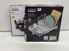 JOSEPHJOSEPH EXTEND STEEL EXTENDABLE DISH RACK WITH DRAINING SPOUT