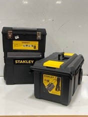 STANLEY ESSENTIAL CHEST 50L AND STANLEY MOBILE WORK CENTER WITH METAL LATCHES 55.1L