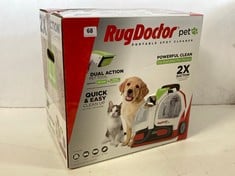 RUG DOCTOR PET DUAL ACTION PORTABLE SPOT CARPET CLEANER - RRP £170