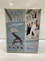 GRACO MYAVO COMPACT TRAVEL STROLLER IN STEEPLE GRAY - RRP £129