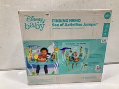 3 X BABY ITEMS TO INCLUDE BRIGHTSTARTS FINDING NEMO SEA OF ACTIVITIES JUMPER ACTIVITIES CENTER