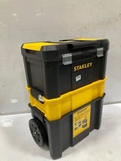 3 X ASSORTED TOOL STORAGE TO INCLUDE STANLEY ESSENTIAL ROLLING WORKSHOP 3 TIER