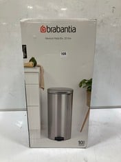 4 X ASSORTED BINS TO INCLUDE BRABANTIA NEWLCON PEDAL BIN 30L