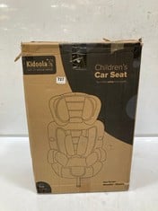 KINDERKRAFT COMFORT UP I-SIZE CAR SEAT IN GREY/PINK AND KIDOOLA CHILDRENS CAR SEAT IN GREY/BLACK