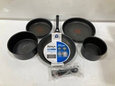 TEFAL INGENIO 3 PIECE SAUCEPAN SET AND NINJA ZEROSTICK CLASSIC FRYING PAN 28CM