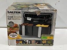 SALTER COOK DUAL AIR FRYER IN BLACK MODEL NO - EK4548 - RRP £137