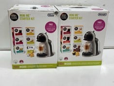 2 X DE'LONGHI NESCAFE DOLCE GUSTO MINI ME STARTER KIT