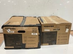 TOSHIBA MICROWAVE OVEN - MODEL NO.: MM-EM20P(WH) TO INCLUDE TOSHIBA MICROWAVE OVEN - MODEL NO.: ML-EM23P(SS)