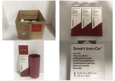 15 X CRICUT JOY RED SMART IRON-ON 13.9CM X 48.2CM