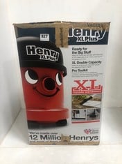 HENRY XL PLUS HEAVY DUTY VACUUM CLEANER - BLACK/RED - RRP £180