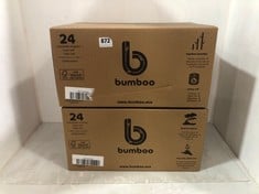 2 X BUMBOO 24 INDIVIDUALLY WRAPPED SUPER SOFT TOILET ROLLS