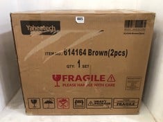 YAHEETECH 2PCS BAR STOOLS IN BROWN MODEL NO - 614164 - RRP £99