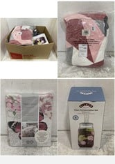 BOX OF ASSORTED HOME ITEMS TO INCLUDE SLEEPDOWN PARIS ROMANCE SINGLE DUVET SET