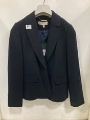 HOBBS LONDON STEVIE PLAIN BLAZER IN NAVY SIZE 10 - RRP £169