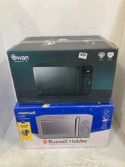 RUSSELL HOBBS MANUAL 20L MICROWAVE MODEL NO - RHMM827SS AND SWAN STEALTH 20L DIGITAL MICROWAVE