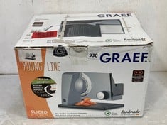 GRAEF ELECTRICAL SLICER 2IN1 IN TWIN GREY MODEL NO - SKS110 - RRP £159