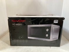 SHARP MICROWAVE OVEN 800W IN BLACK/SILVER MODEL NO- YC-MS01