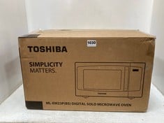 TOSHIBA MICROWAVE OVEN 23L 800W IN BLACK MODEL NO - ML-EM23P(BS) - RRP £99