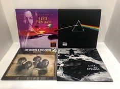 5 X ASSORTED VINYL RECORDS TO INCLUDE PINK FLOYD THE DARK SIDE OF THE MOON