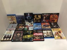 APPROX. 32 X ASSORTED DVD'S TO INCLUDE VAN DAMME HARD TARGET 4K ULTRA HD DVD