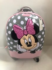 SAMSONITE DISNEY MINNIE KIDS SUITCASE IN PINK/GREY