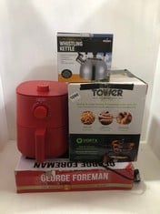 4 X ASSORTED ITEMS TO INCLUDE TOWER VORTEX 1.5 LITRE AIR FRYER