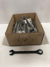 BOX OF 20 X ADVANCED SURFACE DRIVE RATCHET SPANNER 17MM