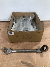 BOX OF 20 X ADVANCED RATCHET COMBINATION SPANNER 22MM