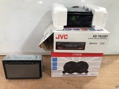 3 X ASSORTED ITEMS TO INCLUDE JVC CD RECEIVER KD-T822BT CAR STEREO