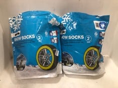 2 X PACKS OF SNOW SOCKS 2-PACK