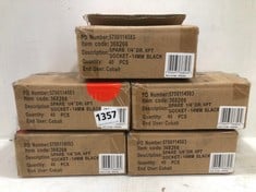 5 X BOXES OF SPARE 1/4" DR. 6PT SOCKET - 14MM BLACK 40PCS PER BOX