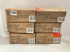 5 X BOXES OF SPARE 1/2" DR. 12PT SOCKET 22MM BLACK 10PCS PER BOX TO INCLUDE 1 X BOX OF SPARE 1/2" DR 6PT DEEP SOCKET 15MM BLACK 10PCS