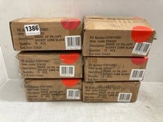 6 X BOXES OF SPARE 1/2" DR. 12PT SOCKET 22MM BLACK 10PCS PER BOX