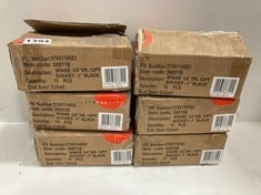 6 X BOXES OF SPARE 1/2'' DR. 12PT SOCKET - 1'' BLACK - PACK OF 10 / EACH