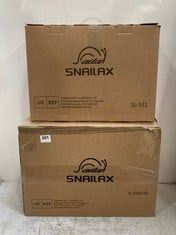 SNAILAX FOOT CALF MASSAGER WITH HEAT SL-598 TO INCLUDE SNAILAX BACK MASSAGER WITH HEAT SL-331