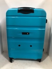 AMERICAN TOURISTER TURQUOISE 4 WHEEL TRAVEL CASE