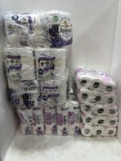 5 X ASSORTED ITEMS TO INCLUDE ANDREX SUPREME QUILTS WITH AIR POCKET TEXTURE 6 X 4 ROLLS