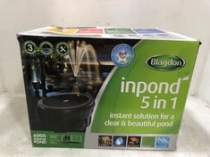 BLAGDON INPOND 5-IN-1 POND PUMP & FILTER WITH UV CLARIFIER 6000 MEDIUM POND - RRP £144