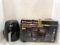 RUSSELL HOBBS GOOD TO GO MULTI-COOKER TO INCLUDE TOWER VORTX 1.5L 900W COMPACT AIR FRYER BLACK T17025